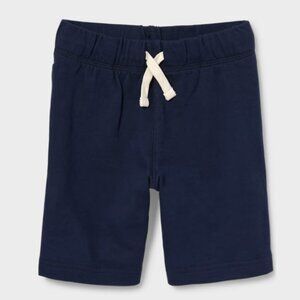 Boys Size Small 5/6 Children's Place French Terry Shorts, New Navy Blue, NWT